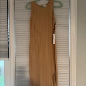 Nicole Miller Tan Maxi Dress